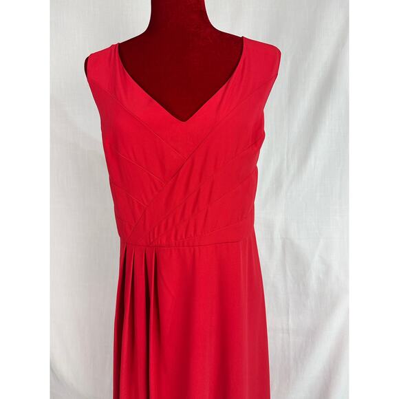Lane Bryant Red Sleeveless Dress sz 20 lined, sexy, swingy, flattering - Picture 3 of 13